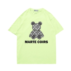 Áo thun tay ngắn nam nữ Gấu Marte Coirs 919 Vải cotton 75