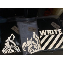 Áo Thun Phản Quang WHITE Thẳng Cotton 75%, Áo Thun Form Rộng Unisex, Áo Thun Nam Nữ Đẹp HaiHaiShop, Ken T-Shirt.