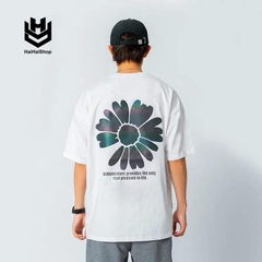 Áo Thun Phản Quang Hoa Cúc Life Cotton 75% Form Rộng Unisex Nam Nữ Rẻ Đẹp HaiHaiShop, Ken T-Shirt.