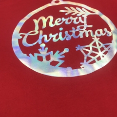 Áo thun Noel HY KOREA tay ngắn nam nữ cotton 75% form rộng In Hình Chuông Noel PQ164