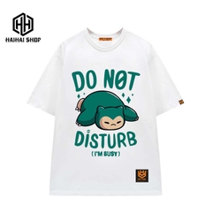 Áo thun tay lỡ nam nữ form rộng unisex in hình Do Not Disturb 341 Vải cotton 75% co giãn 4 chiều