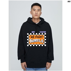 Áo Hoodie form rộng KOMYLA 883 Unisex Vải Nỉ Bông