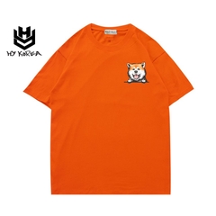 Áo thun tay ngắn nam nữ form rộng Shiba 937 HY KOREA