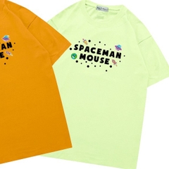 Áo thun tay ngắn nam nữ Vải cotton 75% form rộng Gấu Spaceman 1023 HY KOREA