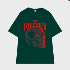 Áo Thun Nam Đầu lâu Rotten 943 Tay Lỡ Cotton 100 Form Rộng HY KOREA