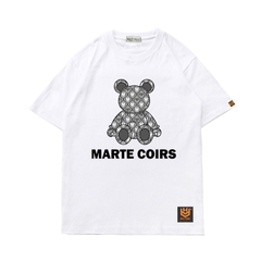 Áo thun tay ngắn nam nữ Gấu Marte Coirs 919 Vải cotton 75