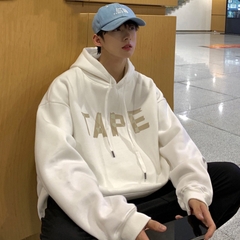 Áo Hoodie Oversize Form rộng, Áo nỉ chui đầu Unisex Tape DC290