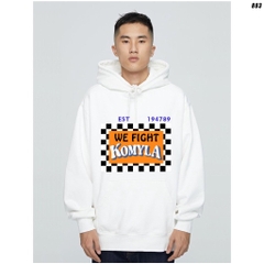 Áo Hoodie form rộng KOMYLA 883 Unisex Vải Nỉ Bông