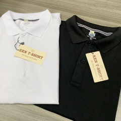 Áo Polo Nam Nữ Vải Cá Sấu 4 Chiều Áo Thun Cổ Trụ In Hình Logo Trái Tim 682
