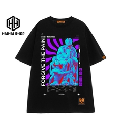 Áo thun Unisex Tượng Forgive The Pain 608 Form Rộng Tee streetwear