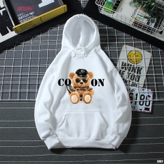 Áo khoác hoodie Nam Nữ Gấu CoOn 1051 HY KOREA Vải Nỉ Bông