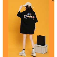 Áo phông nam nữ form rộng tay lỡ HY Studio họa tiết 1027