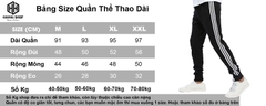 Quần thể thao 3 sọc