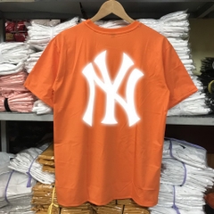 Áo Thun Phản Quang NY Bạc Cotton 75% Form Rộng Unisex Nam Nữ Rẻ Đẹp HaiHaiShop, Ken T-Shirt.