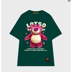 Áo thun nữ form rộng tay lỡ Gấu dâu Lotso 1084 HY STUDIO