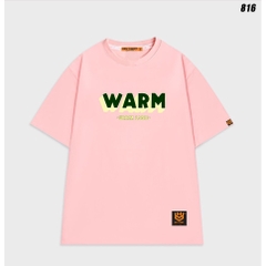 Áo thun unisex form rộng nam nữ tay lỡ COOL và WARM 816 HY KOREA
