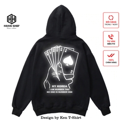 Áo Khoác Hoodies Nỉ Form Rộng Kiểu Sweater Unisex In Hình Phản Quang Xòe Bài 138