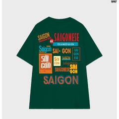 Áo thun unisex form rộng tay lỡ SAIGONESE 1042 HY KOREA