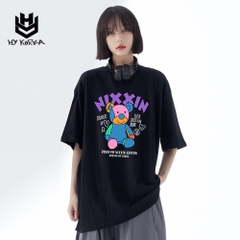 Áo Thun Cute Nhóm Lớp HY Korea Form Rộng Cotton 100 In Hình Gấu Nixxin 563.