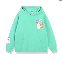 Áo hoodie nữ Vịt cầu vồng 1089 HY KOREA Vải Nỉ Bông