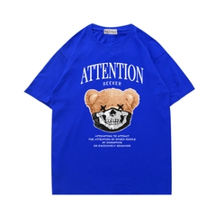 Áo thun nam nữ unisex tay ngắn form rộng Gấu ATTENTION 934