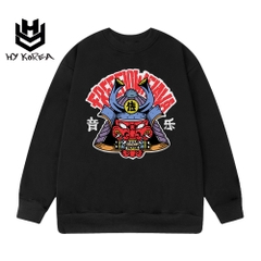 Áo Sweater Nam Form rộng HY KOREA Chất Nỉ Bông In Hình Mặt quỷ 418