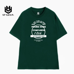 Áo Phông Cotton 100 Tay Lỡ Unisex HY Korea chữ Compainion 10th 731.