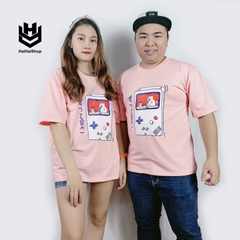 Áo Thun Tay Lỡ Phom Rộng, Unisex nam nữ 45-80kg, Máy Game