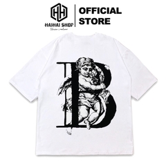TL25 Áo Thun Tay Lỡ Unisex  ANGEL BOBUI