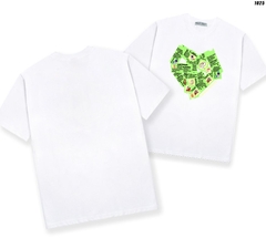 Áo thun tay ngắn form rộng vải cotton 75 unisex Trái tim 1025