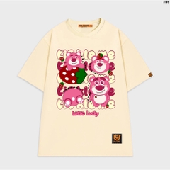 Áo thun tay lỡ nữ form rộng Gấu Losto lucky 1109 HYKOREA