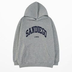 Áo hoodie nam nữ,Áo sweater nỉ nam nữ from rộng Unisex chất nỉ ngoại 2 lớp dày dặn Sandiego DC284