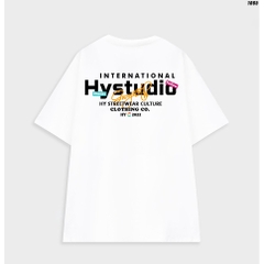 Áo thun nam nữ tay lỡ Cotton 100 form rộng International HY Studio 1065