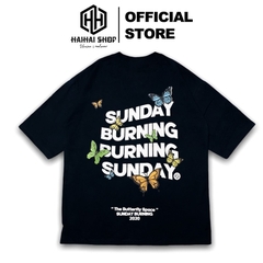 TL33 Áo Thun Tay Lỡ Unisex SUNDAY BURNING