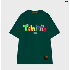 Áo thun nam nữ tay lỡ unisex form rộng Chữ Tshirts 880.