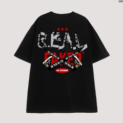 Áo Thun Nam Nữ Tay Lỡ Cotton 100 RealFaker 1112 HY KOREA