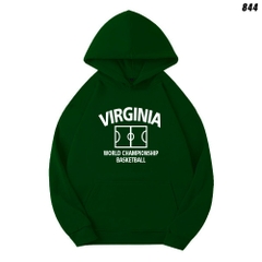 Áo khoác hoodie Nam Nữ Virginia 844 HY KOREA Vải Nỉ Bông unisex