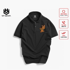 Áo Polo In Hình Logo Chó Nâu DC222 Phong Cách Hàn Quốc.