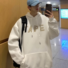 Áo Hoodie Oversize Form rộng, Áo nỉ chui đầu Unisex Tape DC290