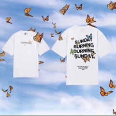 TL33 Áo Thun Tay Lỡ Unisex SUNDAY BURNING