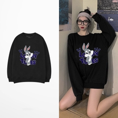 Áo khoác Sweater nam nữ nỉ bông Thỏ Loey 1053 HY KOREA