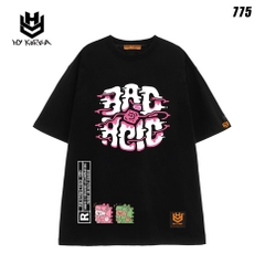 Áo phông unisex tay lỡ Bad Acid 775 HY KOREA nam nữ form rộng