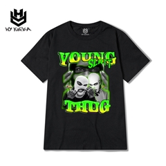 Áo Thun Tay Lỡ Form Rộng HY Korea Vải 100 Cotton Thoáng Mát In Hình Young Thug 533