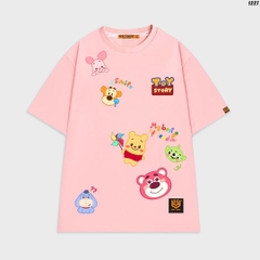 Áo thun nam nữ HY KOREA Nhiều icon Toy story 1227 cotton 75% form rộng tay lỡ