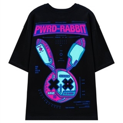 TL36 Áo Thun Tay Lỡ Unisex RABBIT POWER