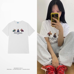 Áo Thun Tay Lỡ PE Form Rộng Nam Nữ Unisex In Hình PHVSIBAL 07