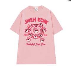 Áo Thun Tay Lỡ HY KOREA Cotton 100 Gấu Lotso JMQM KCHK 1253 Unisex Form Rộng