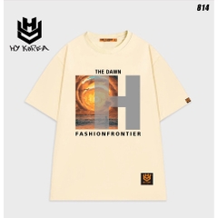 Áo thun form rộng couple unisex nam nữ tay lỡ The Dawn 814 HY KOREA
