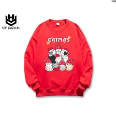 Áo Sweater nam nữ unisex nỉ bông Catmas 1151 HY KOREA