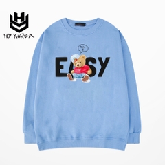 Áo Sweater nữ HY KOREA Chất Nỉ Bông In Hình Gấu Easy 452 Form Rộng